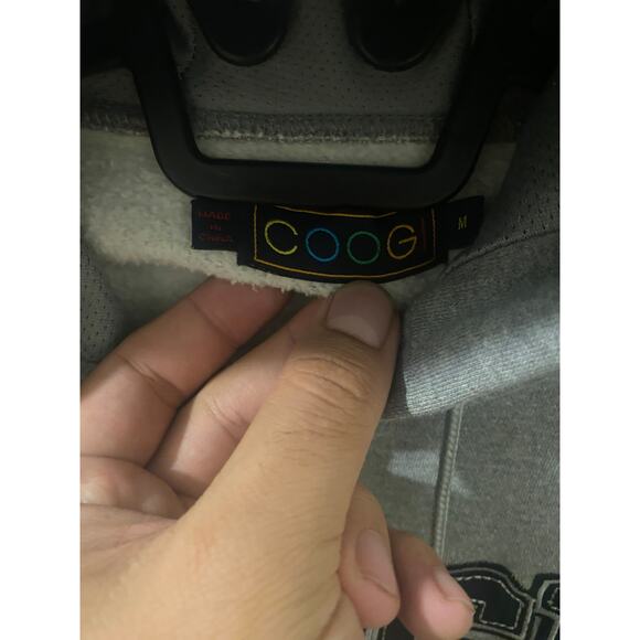 Y2K Vintage Coogi Gray Fleece Full Zip Hoodie Size Medium - Picture 8 of 9